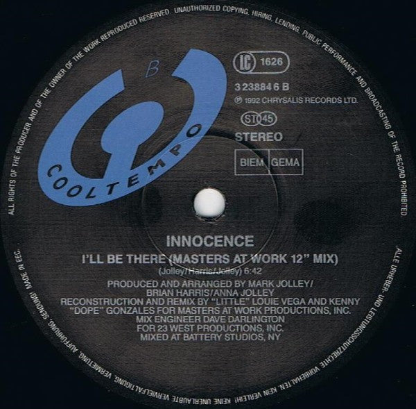 Innocence : I'll Be There (12")