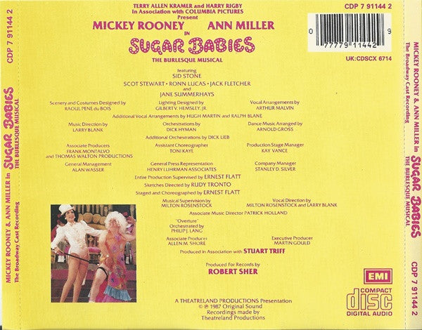 Mickey Rooney, Ann Miller : Sugar Babies (The Burlesque Musical) (CD, Album)