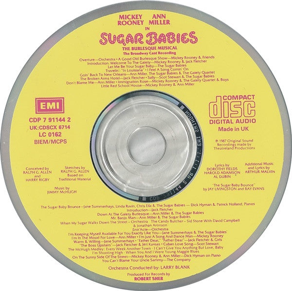 Mickey Rooney, Ann Miller : Sugar Babies (The Burlesque Musical) (CD, Album)