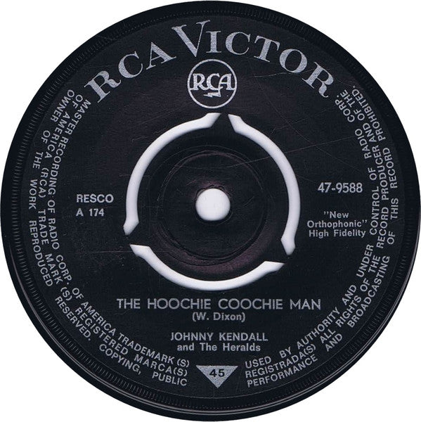 Johnny Kendall & The Heralds : Jezebel / The Hoochie Coochie Man  (7", 3-p)