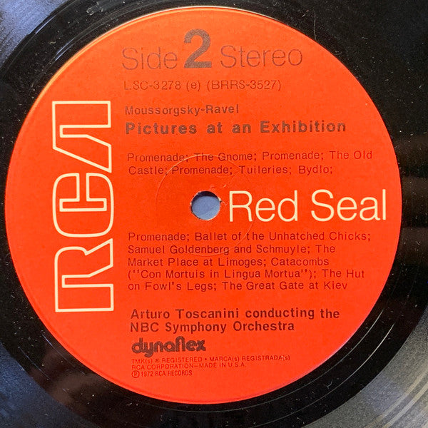 Modest Mussorgsky - Maurice Ravel • Vladimir Horowitz / Arturo Toscanini, NBC Symphony Orchestra : Two Complete Performances Of Moussorgsky's "Pictures At An Exhibition" (LP, Comp)