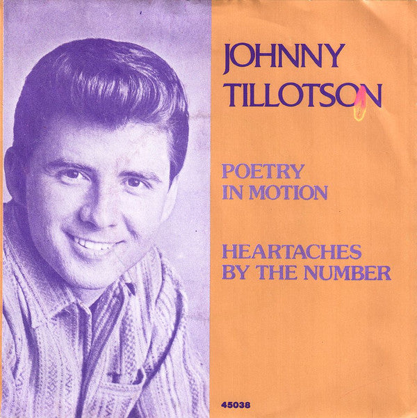 Johnny Tillotson : Poetry In Motion / Heartaches By The Number (7", Single)