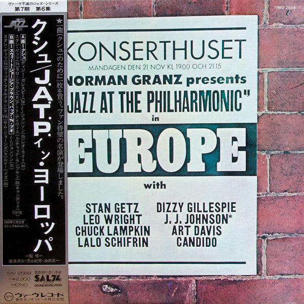 Various : Norman Granz Presents Jazz At The Philharmonic In  Europe (LP, Album, Mono, RE)