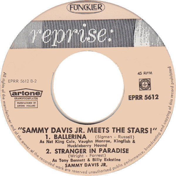 Sammy Davis Jr. : Sammy Davis Jr. Meets The Stars! (7", EP)
