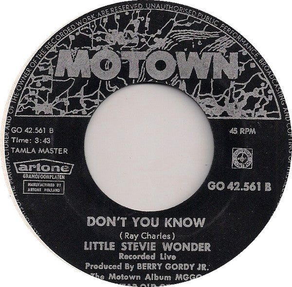 Stevie Wonder : La La La La La / Don't You Know (7")