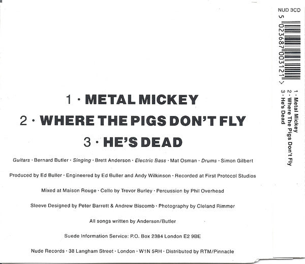 Suede : Metal Mickey (CD, Single, MPO)