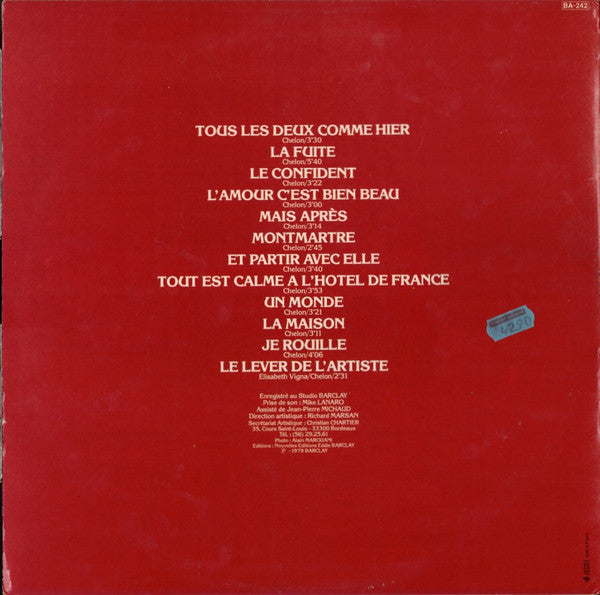 Georges Chelon : Tous Les Deux... ...Comme Hier (LP, Album)