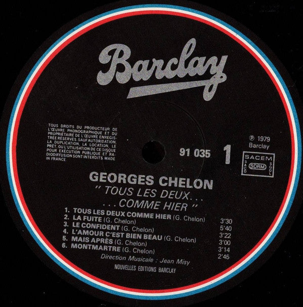 Georges Chelon : Tous Les Deux... ...Comme Hier (LP, Album)