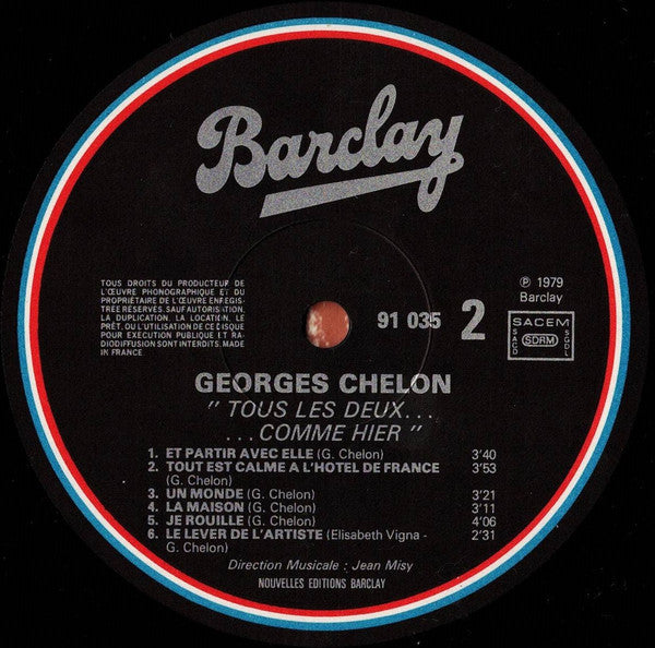 Georges Chelon : Tous Les Deux... ...Comme Hier (LP, Album)