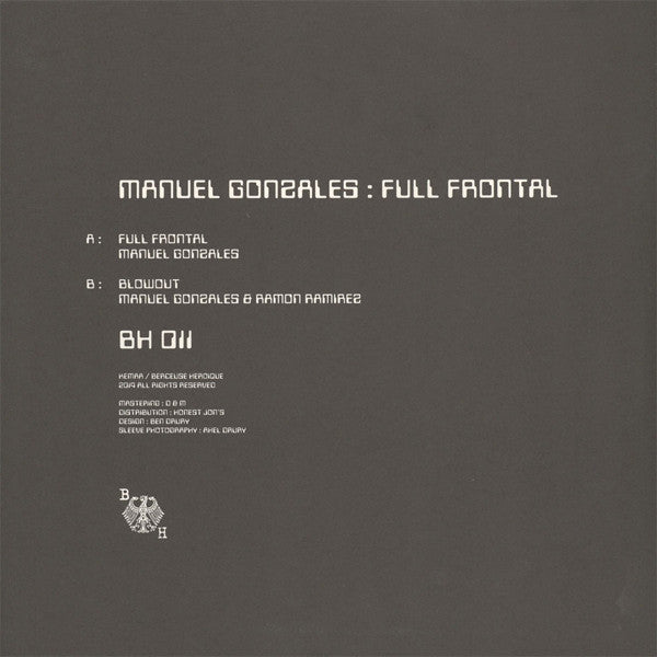 Manuel Gonzales (3) : Full Frontal (12", EP)