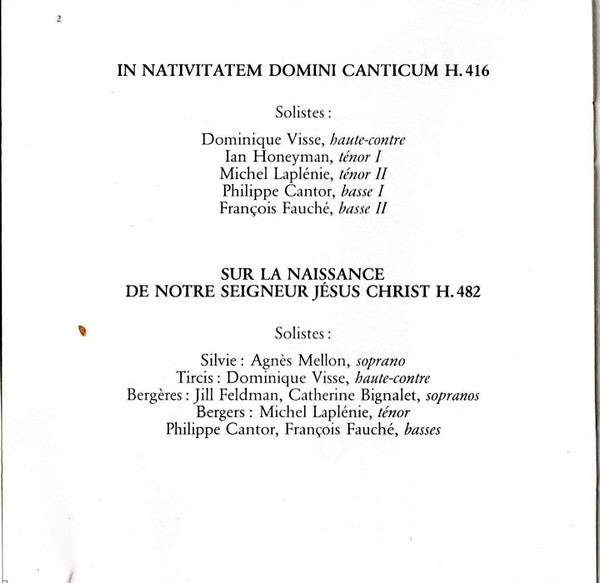 Marc Antoine Charpentier - Les Arts Florissants / William Christie : Un Oratorio De Noël (CD, Album)