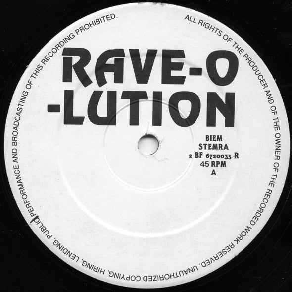 Human Resource : Rave-O-Lution (12")