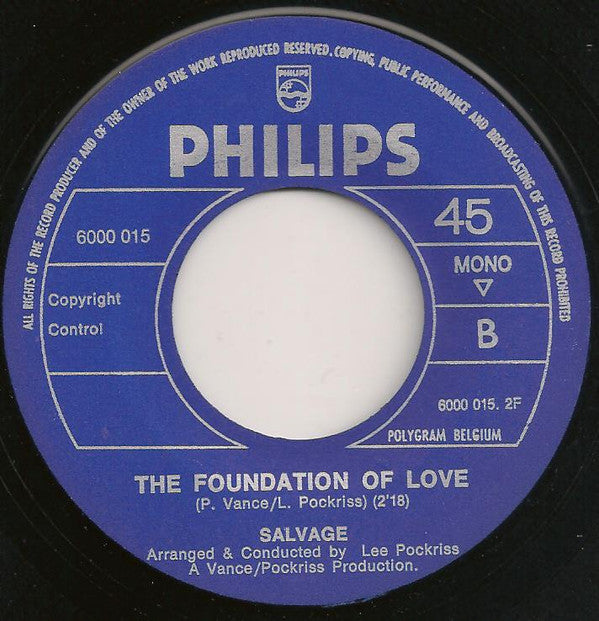Salvage (3) : Hot Pants / The Foundation Of Love (7", Single, Mono)