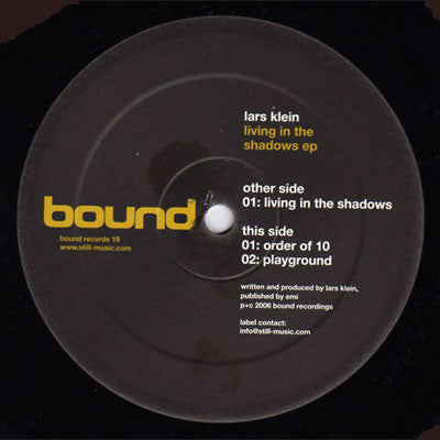 Lars Klein : Living In The Shadows EP (12", EP)