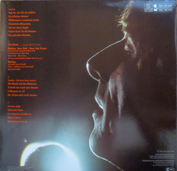 Udo Jürgens : Udo Live - Lust Am Leben (2xLP, Album)