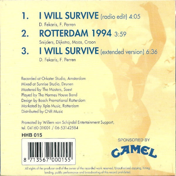 Hermes House Band : I Will Survive (La La La) / Rotterdam (CD, Single)