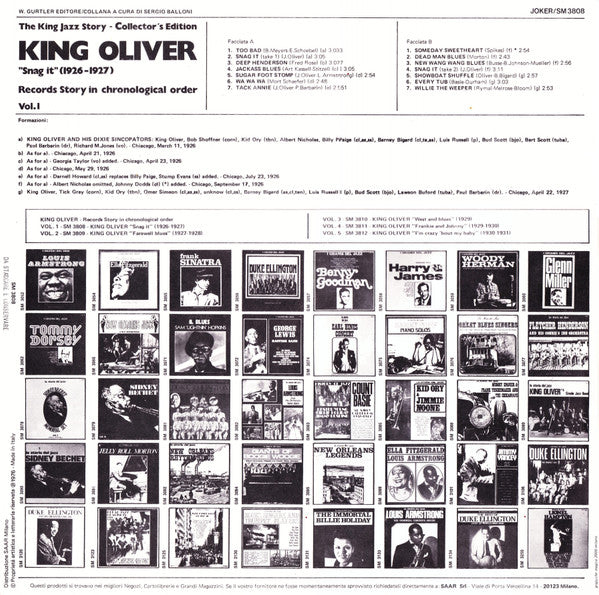 King Oliver : "Snag It" (1926-1927) (LP, Comp)