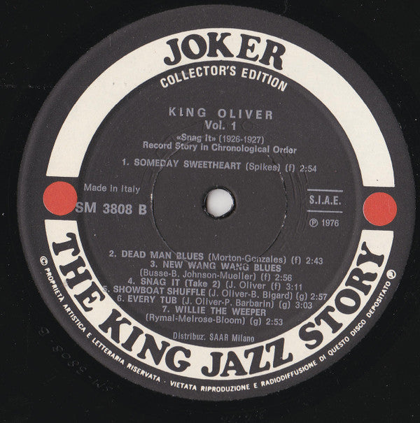 King Oliver : "Snag It" (1926-1927) (LP, Comp)