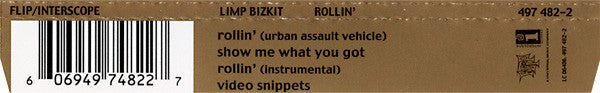 Limp Bizkit : Rollin' (CD, Maxi, Enh)