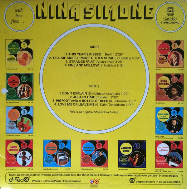 Nina Simone : With Love From ... (LP, Comp, Mono)