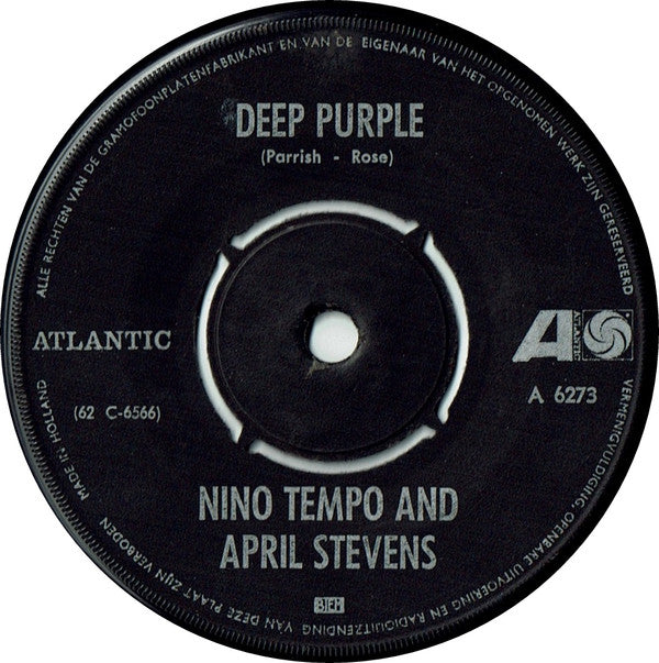 Nino Tempo & April Stevens : Deep Purple / I've Been Carrying A Torch For You (7", Single)