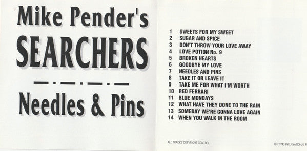 Mike Pender's Searchers : Needles & Pins And Other Hits (CD, Album, RE)