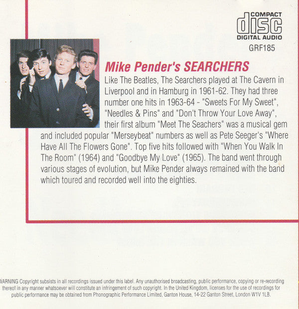 Mike Pender's Searchers : Needles & Pins And Other Hits (CD, Album, RE)