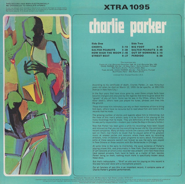 Charlie Parker : Charlie Parker (LP, Comp, RE, RM)
