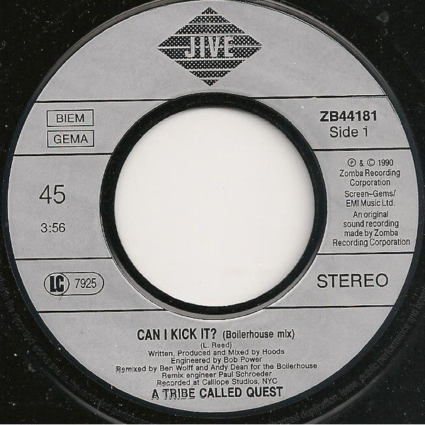 A Tribe Called Quest : Can I Kick It? (7", Single)