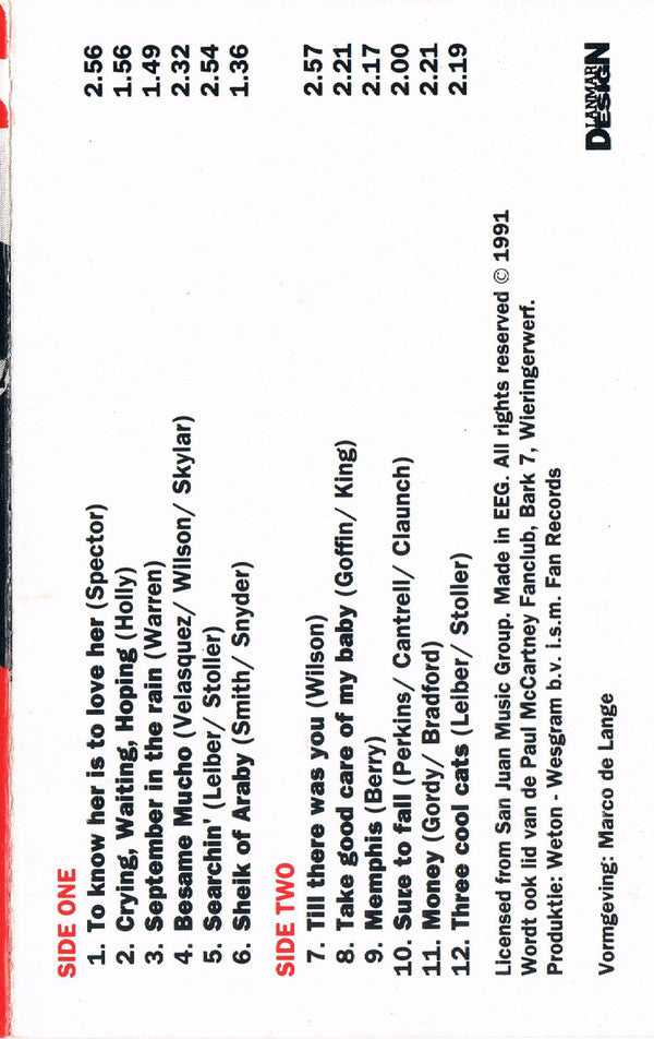 The Beatles : The Decca Tapes (Cass, Unofficial)