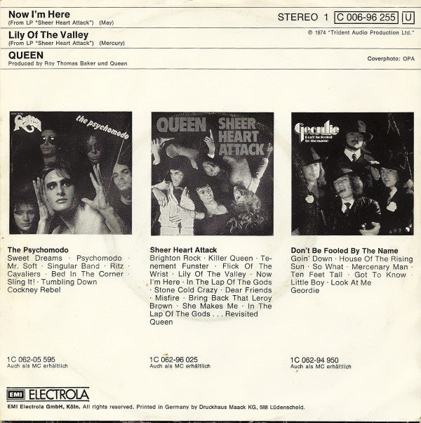 Queen : Now I'm Here (7", Single)