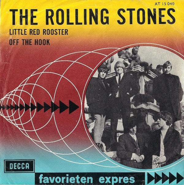 The Rolling Stones : Little Red Rooster / Off The Hook (7", Single, Mono, Bla)