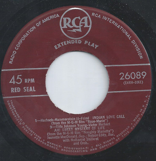 Jeanette MacDonald / Nelson Eddy : Rose - Marie (7", EP)