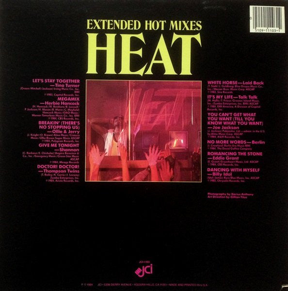 Various : Heat (Extended Hot Mixes) (LP, Comp, Mixed)