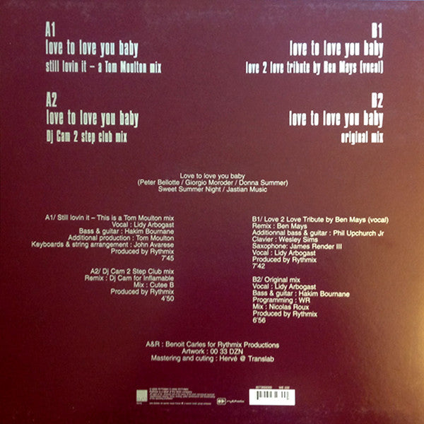 WR : Love To Love You Baby (12")