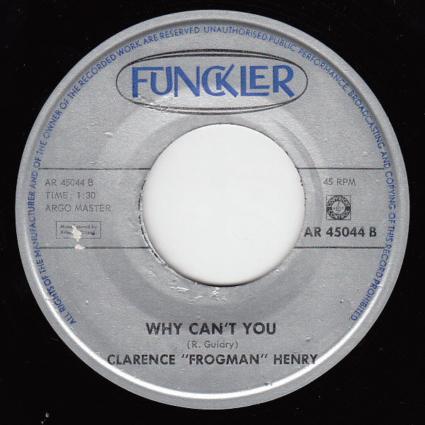 Clarence "Frogman" Henry : Lonely Street (7", Single)