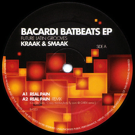Kraak & Smaak : Bacardi Batbeats EP (12")