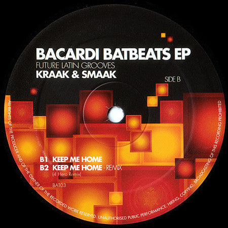 Kraak & Smaak : Bacardi Batbeats EP (12")