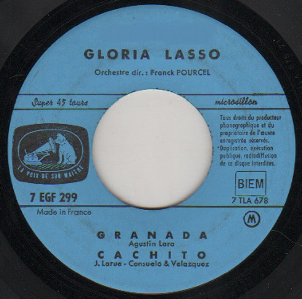 Gloria Lasso : Bahia / Buenas Noches Mi Amor / Granada / Cachito (7", EP)