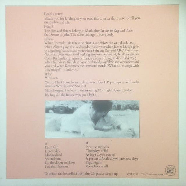 The Chameleons : Script Of The Bridge (LP, Album, Smo)