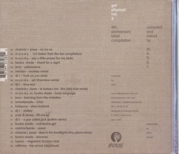 M.A.N.D.Y. : Get Physical Vol. II (4th Anniversary Label Compilation) (CD, Comp, Mixed)