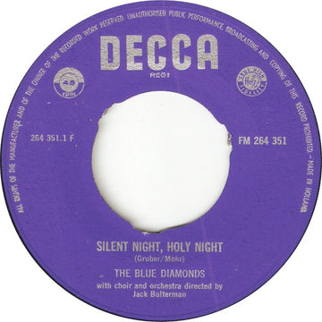 The Blue Diamonds : Silent Night, Holy Night (7")