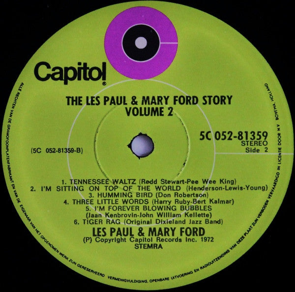 Les Paul & Mary Ford : The Les Paul & Mary Ford Story Vol. 2 (LP, Comp)