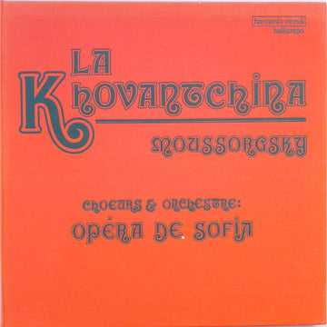 Modest Mussorgsky : La Khovantchina - Opera de Sofia (4xLP, Box)