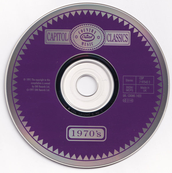 Various : Capitol Country Music Classics 1970's (CD, Comp, RM)