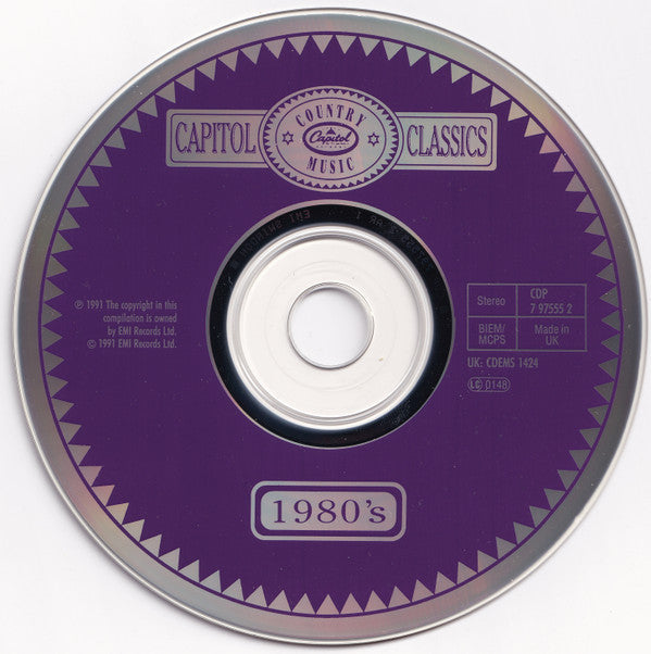 Various : Capitol Country Music Classics 1980's (CD, Comp, RM)
