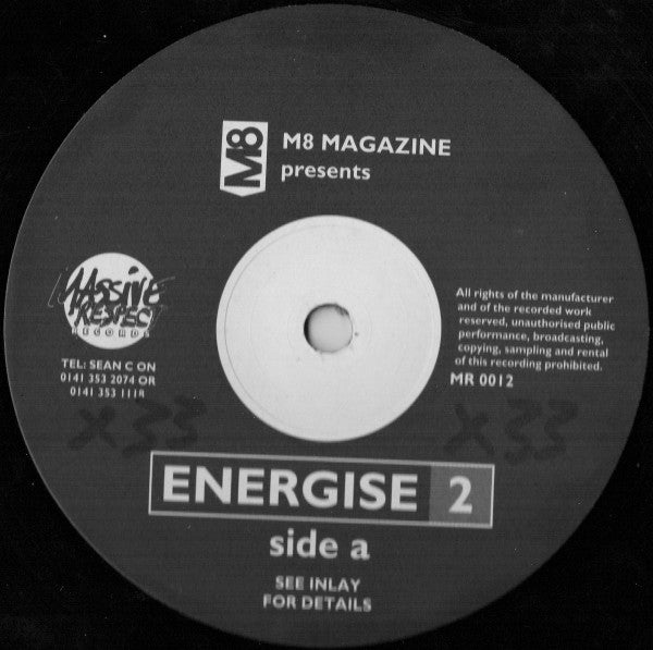 Various : M8 Magazine Presents Energise 2 (2xLP, Comp)