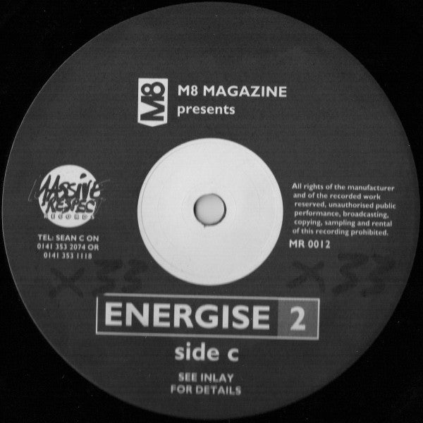 Various : M8 Magazine Presents Energise 2 (2xLP, Comp)