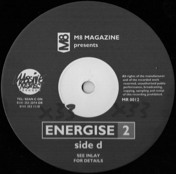 Various : M8 Magazine Presents Energise 2 (2xLP, Comp)
