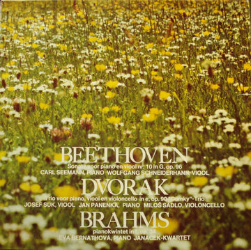 Ludwig van Beethoven / Antonín Dvořák / Johannes Brahms : Sonate Voor Piano En Viool Nr. 1 In G, Op. 96 / Trio Voor Piano, Viool En Violoncello In E, Op. 90 / Pianokwintet In F, Op. 34 (2xLP, Comp)